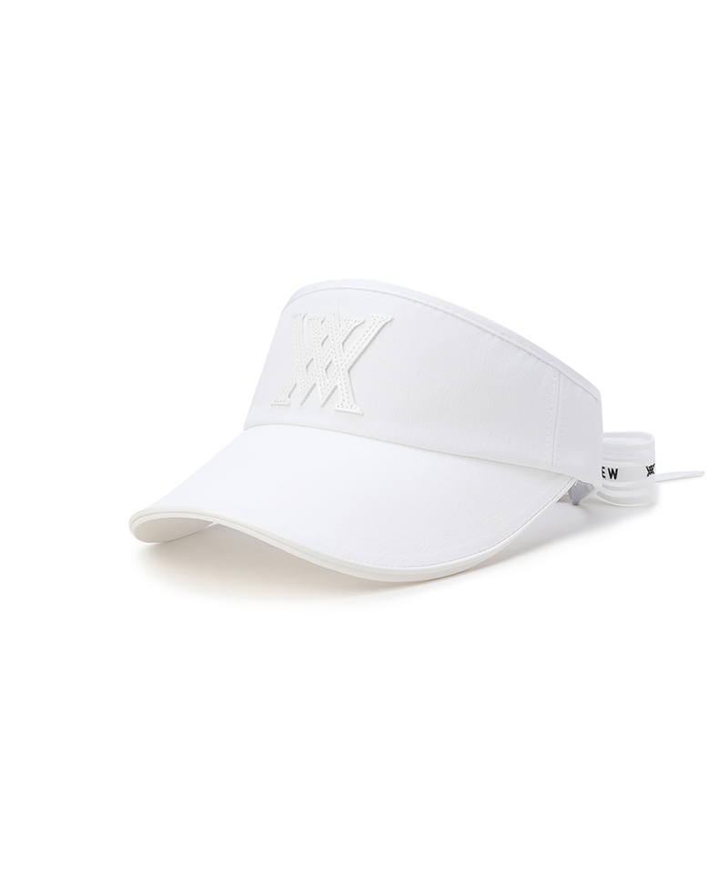 Women's Essential Ribbon Visor - White