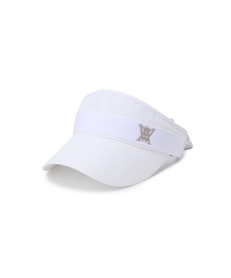 Women's Paisley Block Visor - White