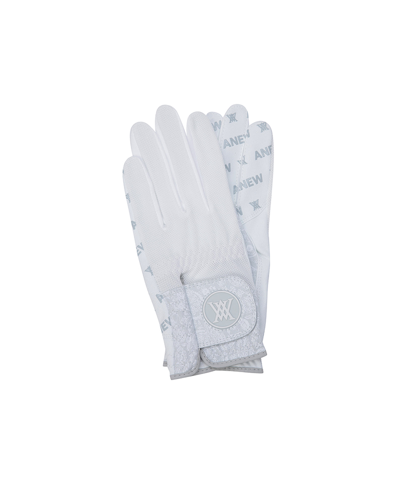 Women's Paisley Mesh Glove (PAIR) - White