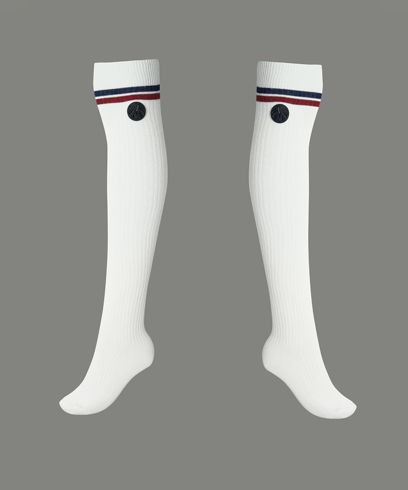 Slim Golf 50cm Over The Knee Socks - Ivory