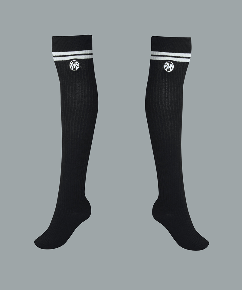Slim Golf 50cm Over The Knee Socks - Black