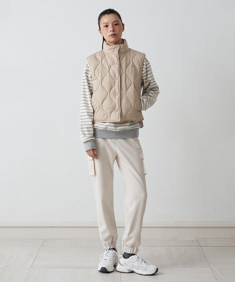 FORDI Airy Duck Down Vest - Beige