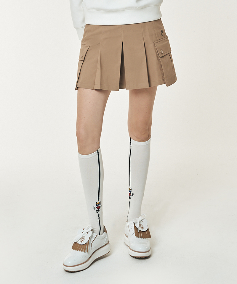 Castelbajac Women's Cotton Blend Casual Culottes - Beige