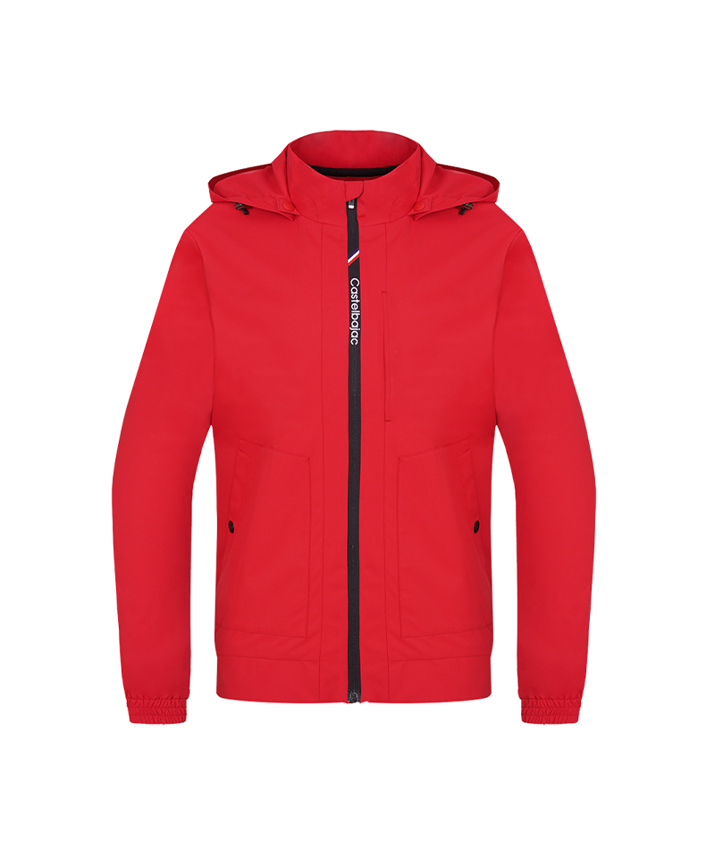 Castelbajac Men's Hooded Windbreaker - Red