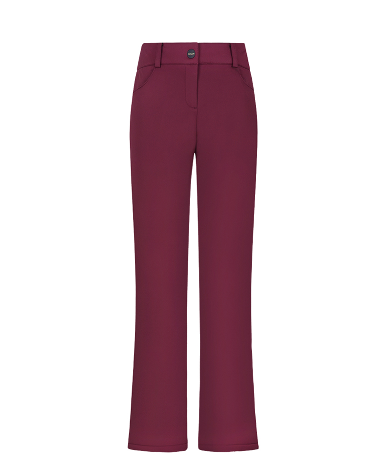 Castelbajac Women's Quilted Bootcut Down Pants - Wine