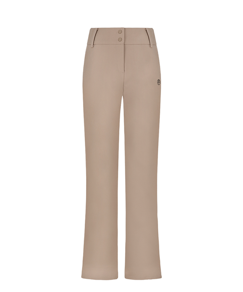 Castelbajac Women's Pocket Stitch Bootcut Pants - Beige