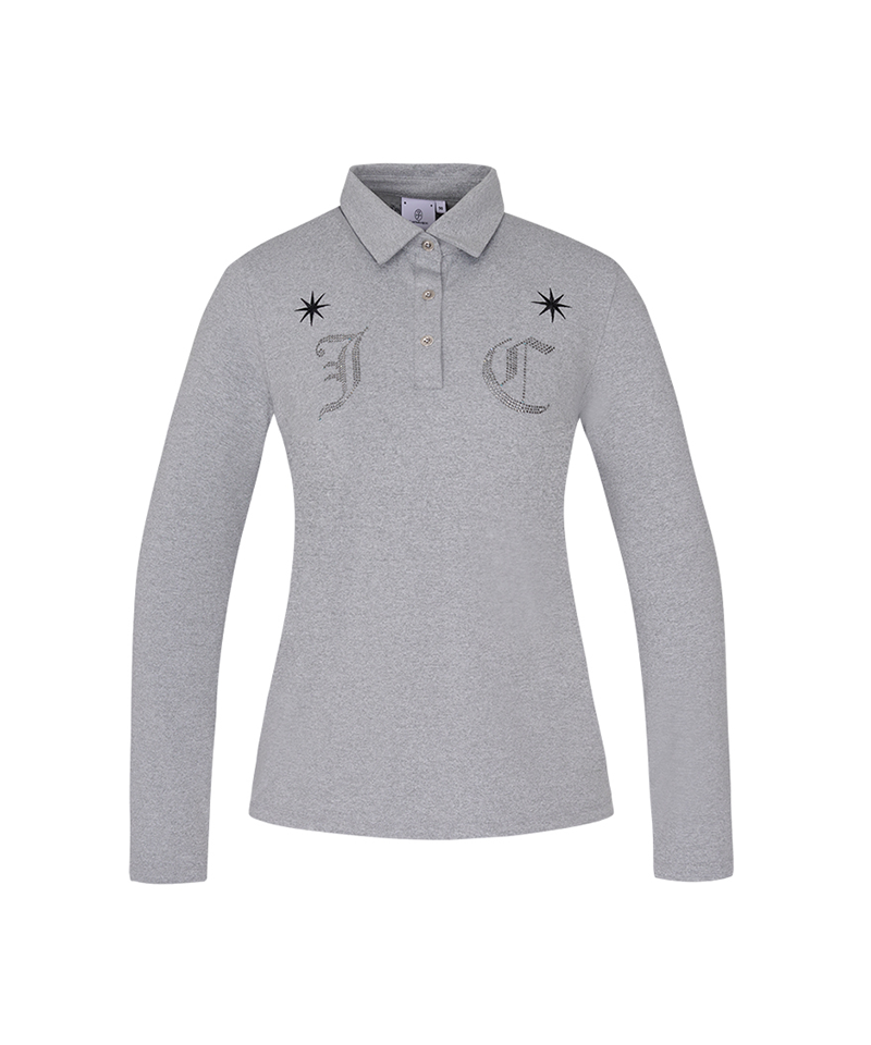 Castelbajac Women's Chest Point Collar T-Shirt - M/Grey