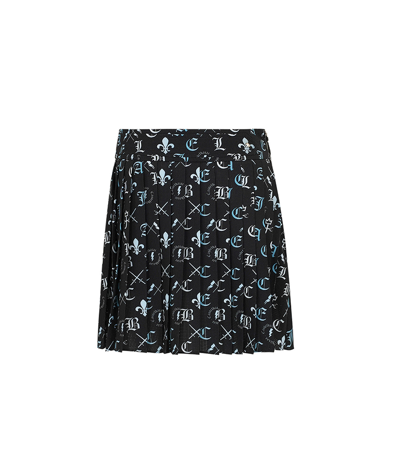 Castelbajac Women's Capsule Line Print Golf Skirt - Black