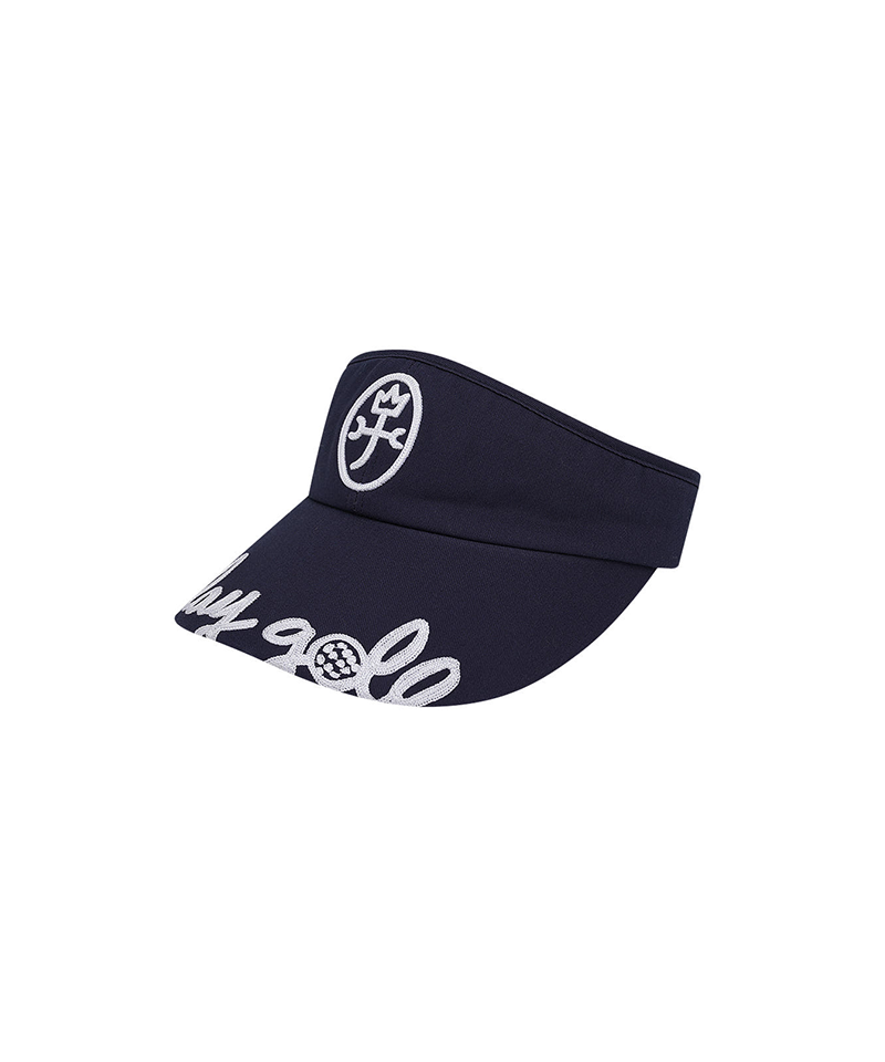 Castelbajac Women's Embroidered Ribbon Sun Cap - Navy