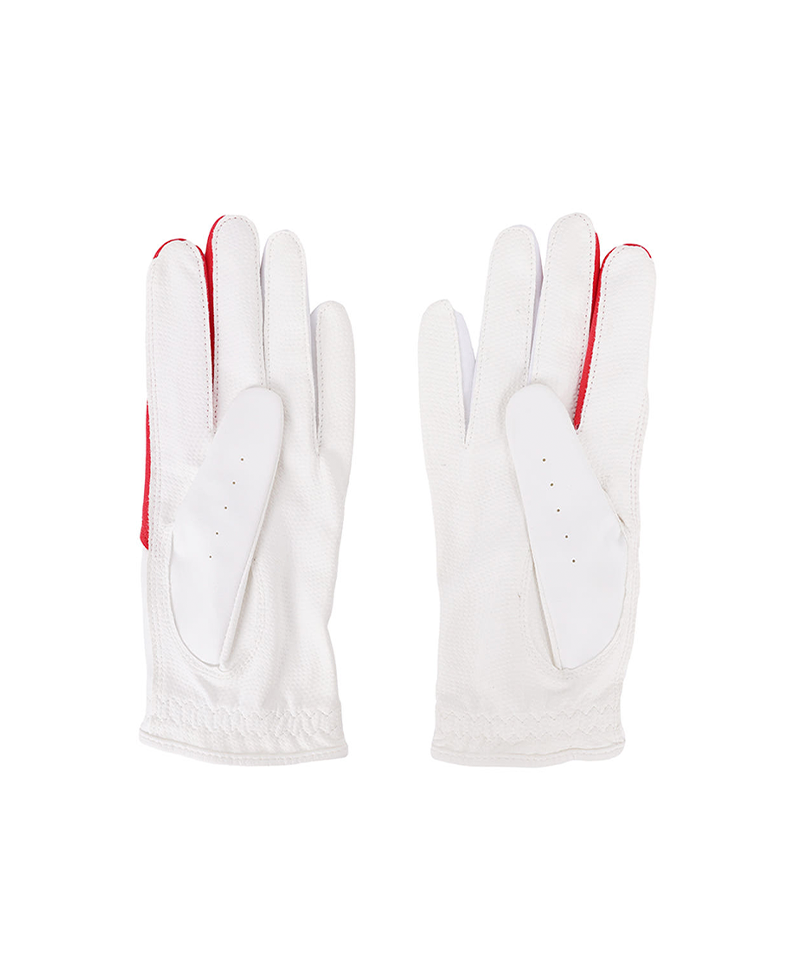 Castelbajac Women's Synthetic Leather Character Two-Handed Gloves - Red
