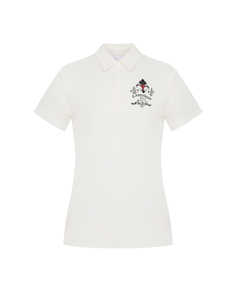 [Warehouse Sale] Castelbajac Women's Capsule Line Overfit Short Sleeve T-Shirt - White