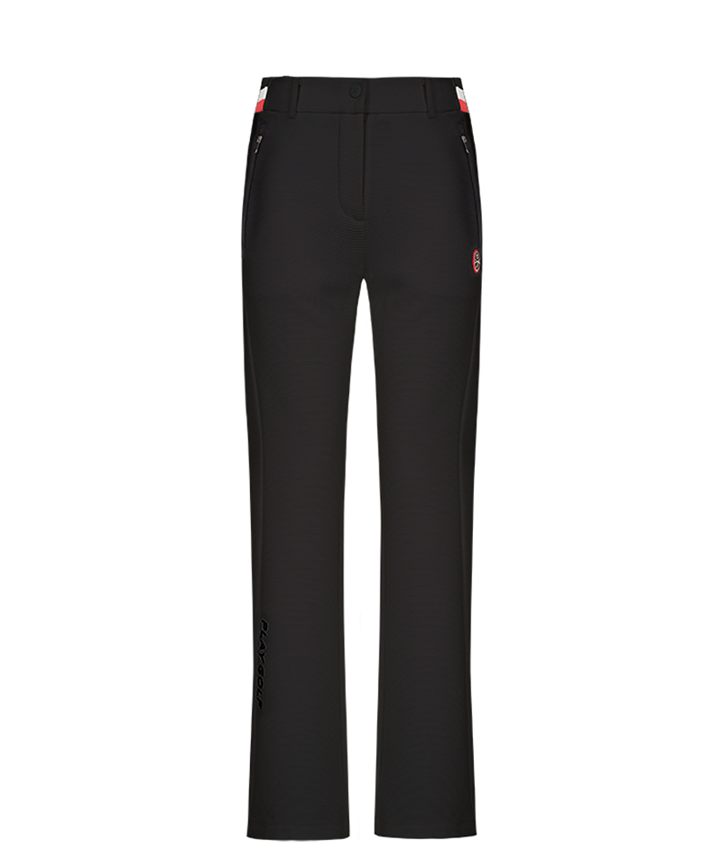 [Warehouse Sale] Castelbajac Women's Tri-Color Point Bootcut Pants - Black
