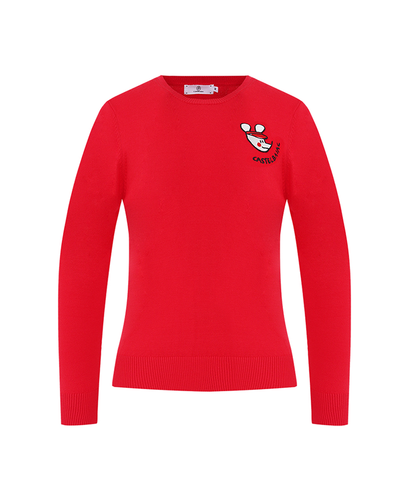 Castelbajac Women's Round Neck Letter Pullover - 2 Colors