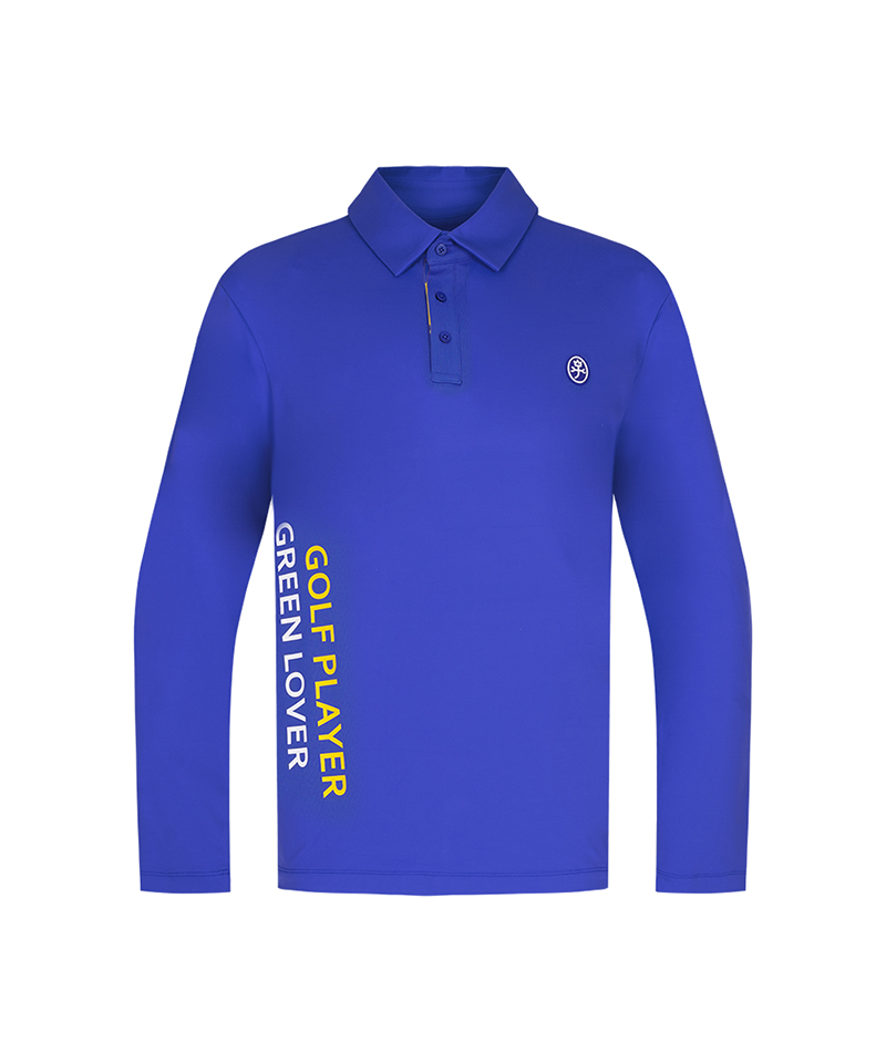 Castelbajac Men's Slogan One-Point Basic Polo T-Shirt - Blue