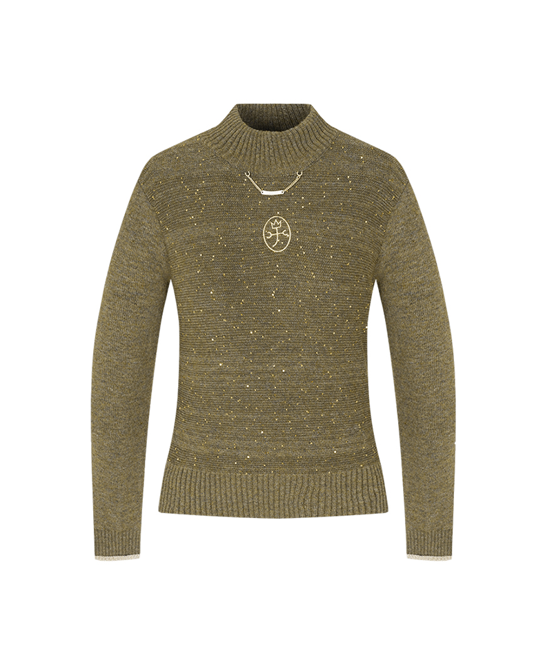 [Warehouse Sale] Castelbajac Women's Collarless Pullover - Khaki