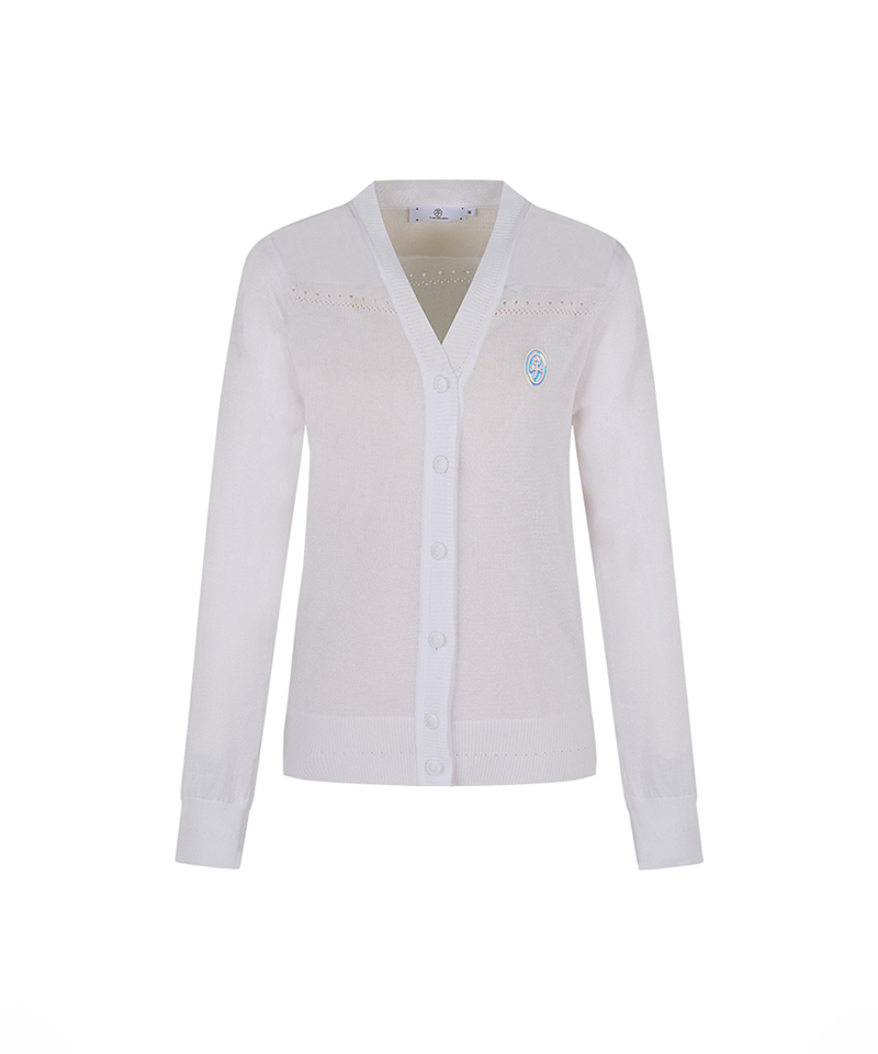 Castelbajac Women's Skashi V-Neck Cardigan - White