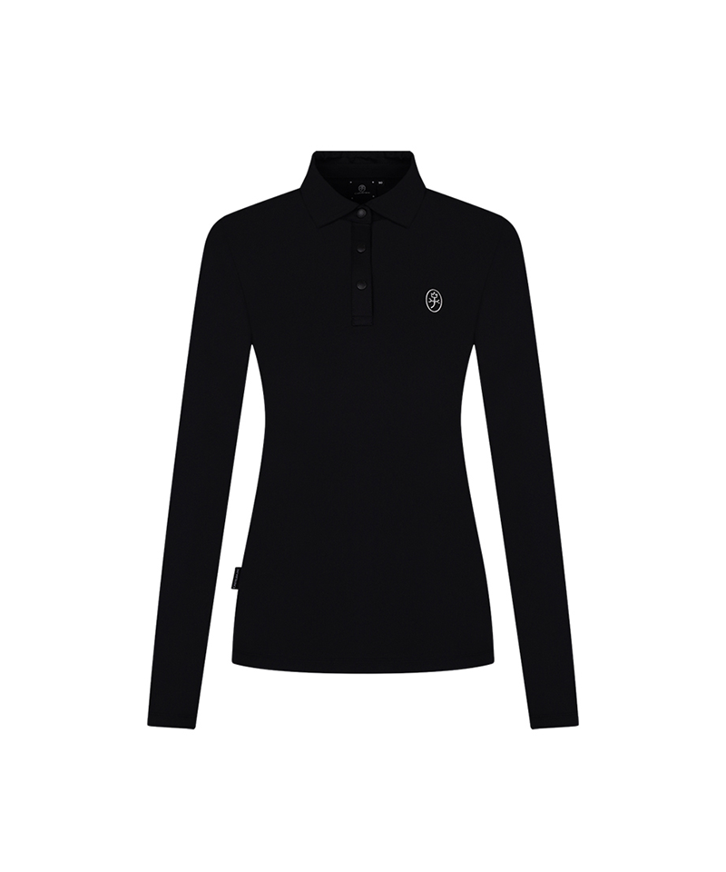 Castelbajac Women's Logo Embroidered Basic Collar T-Shirt - Black