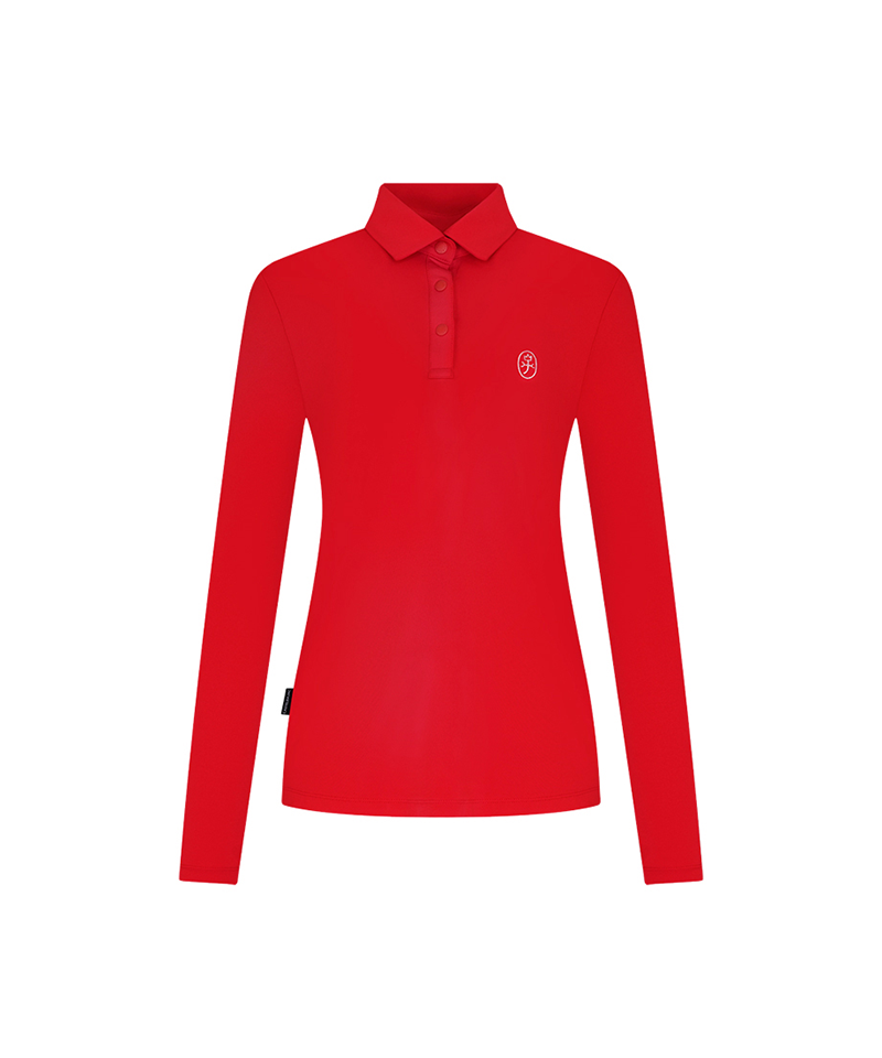 Castelbajac Women's Logo Embroidered Basic Collar T-Shirt - Red