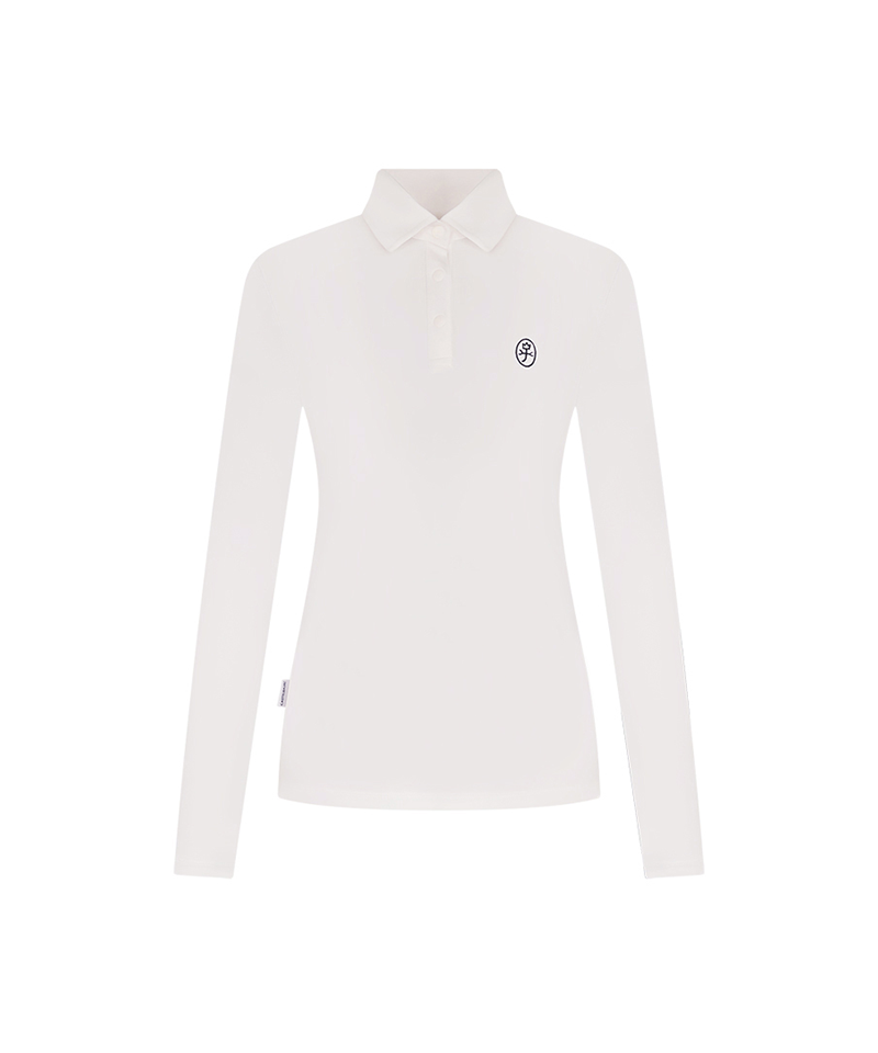 Castelbajac Women's Logo Embroidered Basic Collar T-Shirt - White