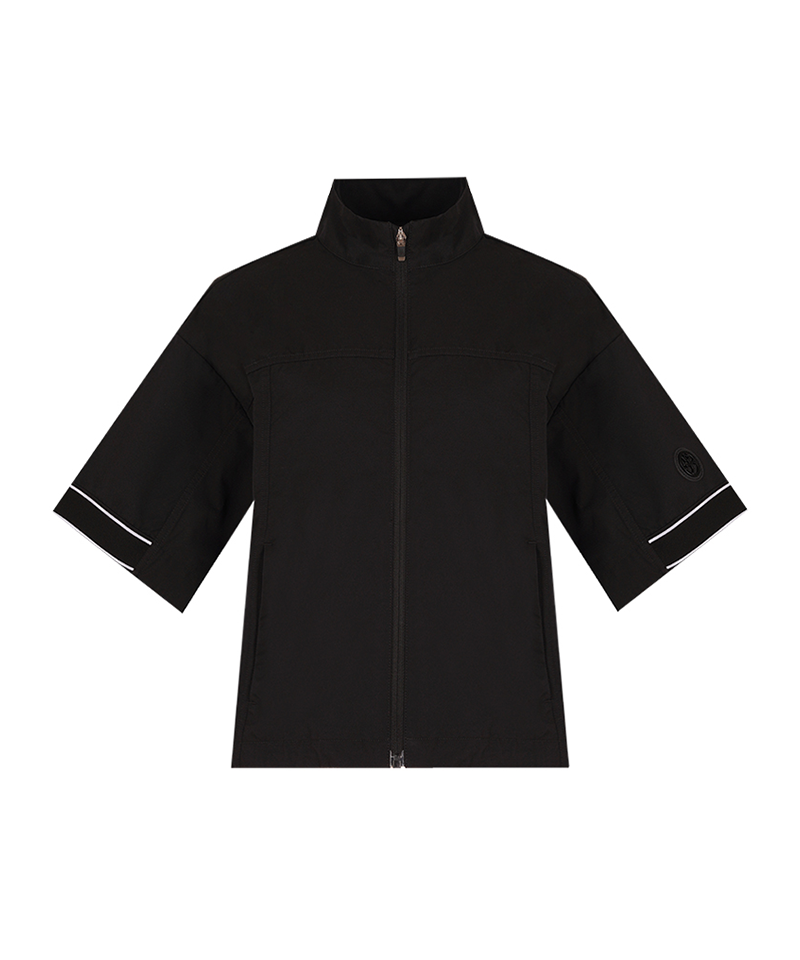 Castelbajac Women's Logo Band Point Zip-Up Short-Sleeve Vest - Black