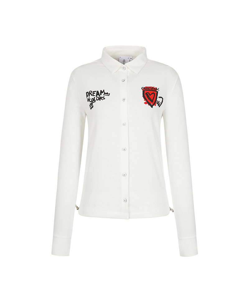Castelbajac Women's Jersey Long-Sleeve Shirt - White