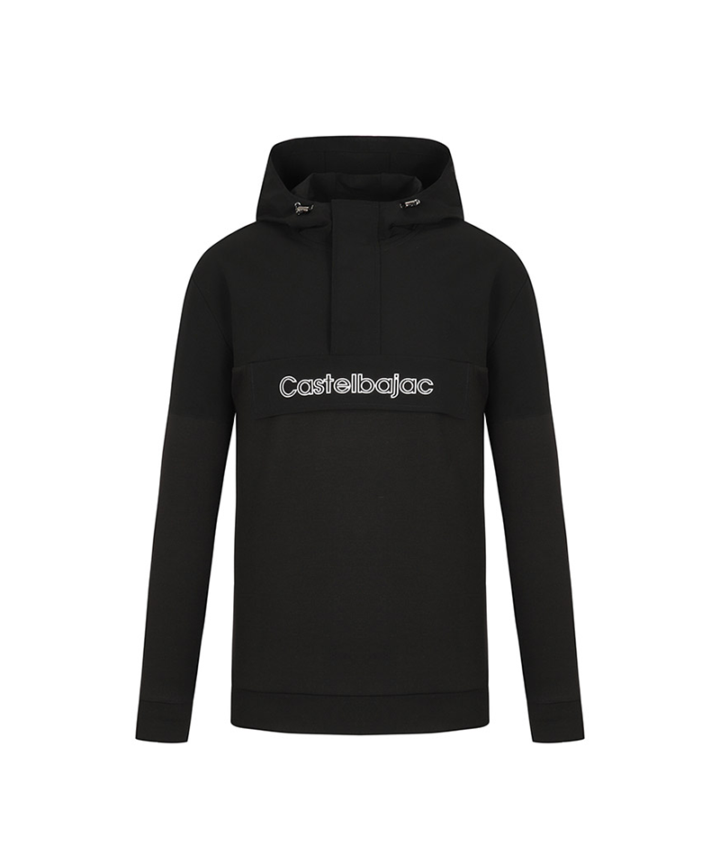 Castelbajac Men's Woven Mix Hooded T-Shirt - Black