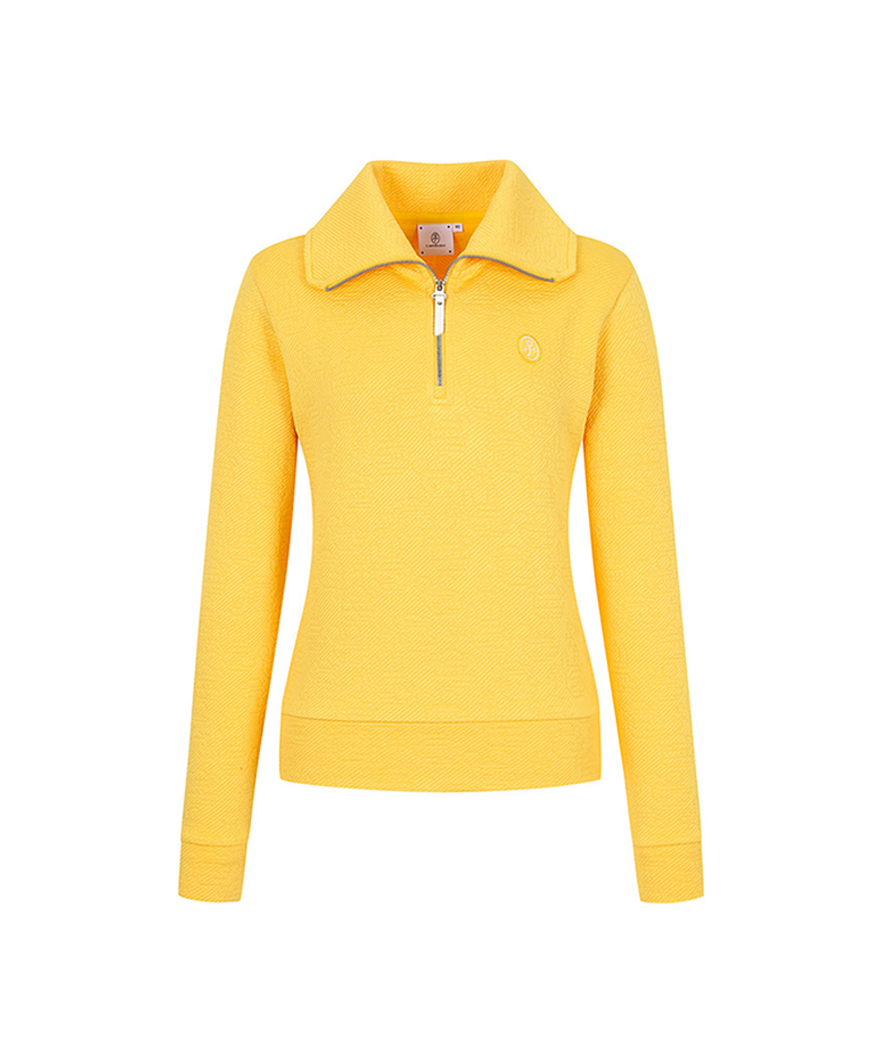 Castelbajac Women's Big Collar Jacquard T-Shirt - Yellow