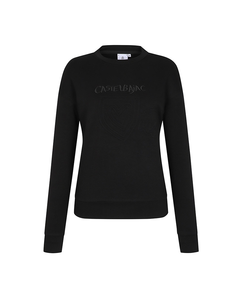 Castelbajac Women's Embossed Round T-Shirt - Black