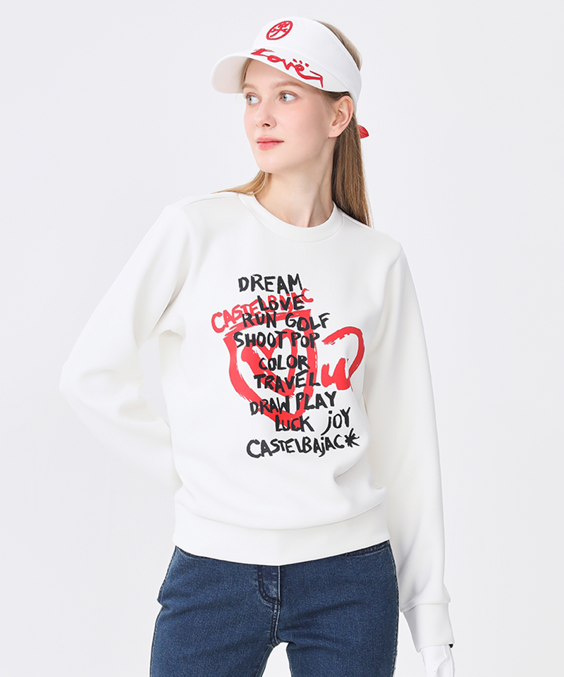 Castelbajac Women's Artwork Print Round T-Shirt - Ivory