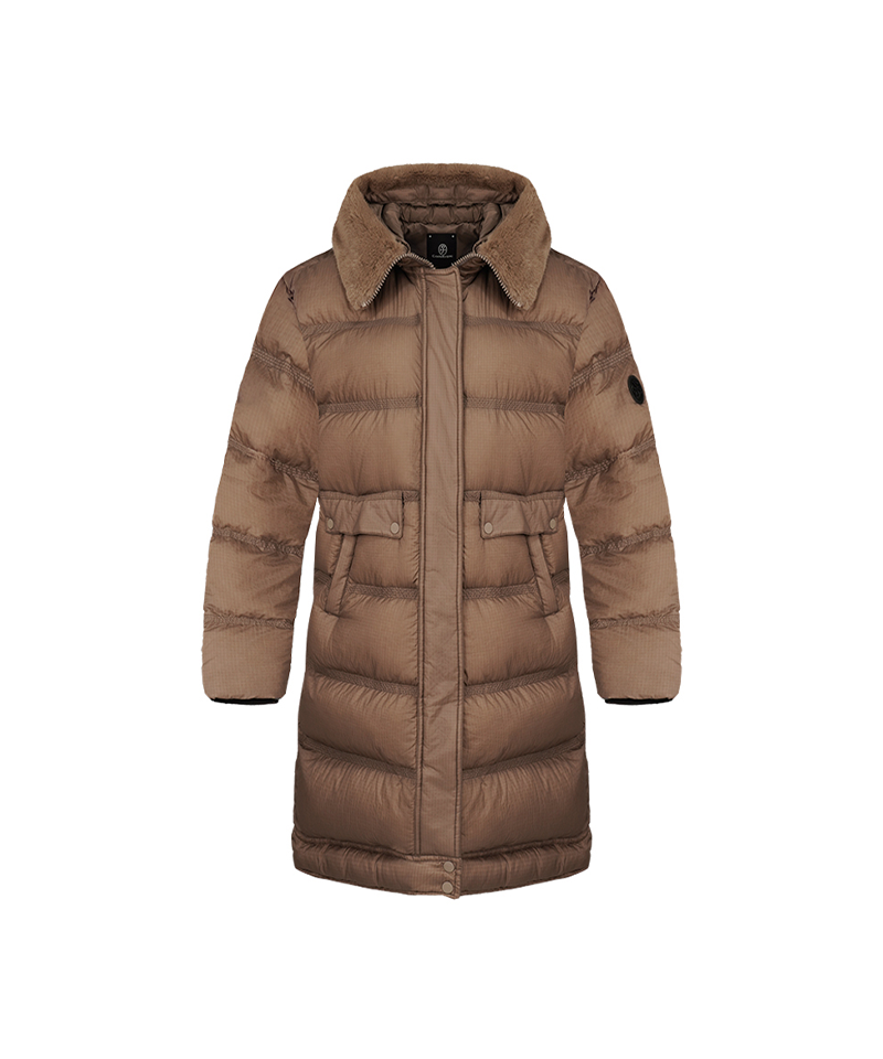 Castelbajac Women's Two-Color Duck Down Long Padding - Brown