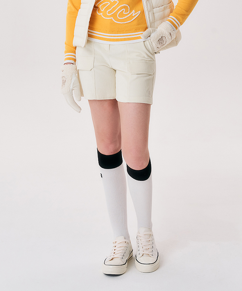 Castelbajac Women's Corduroy Shorts - Ivory