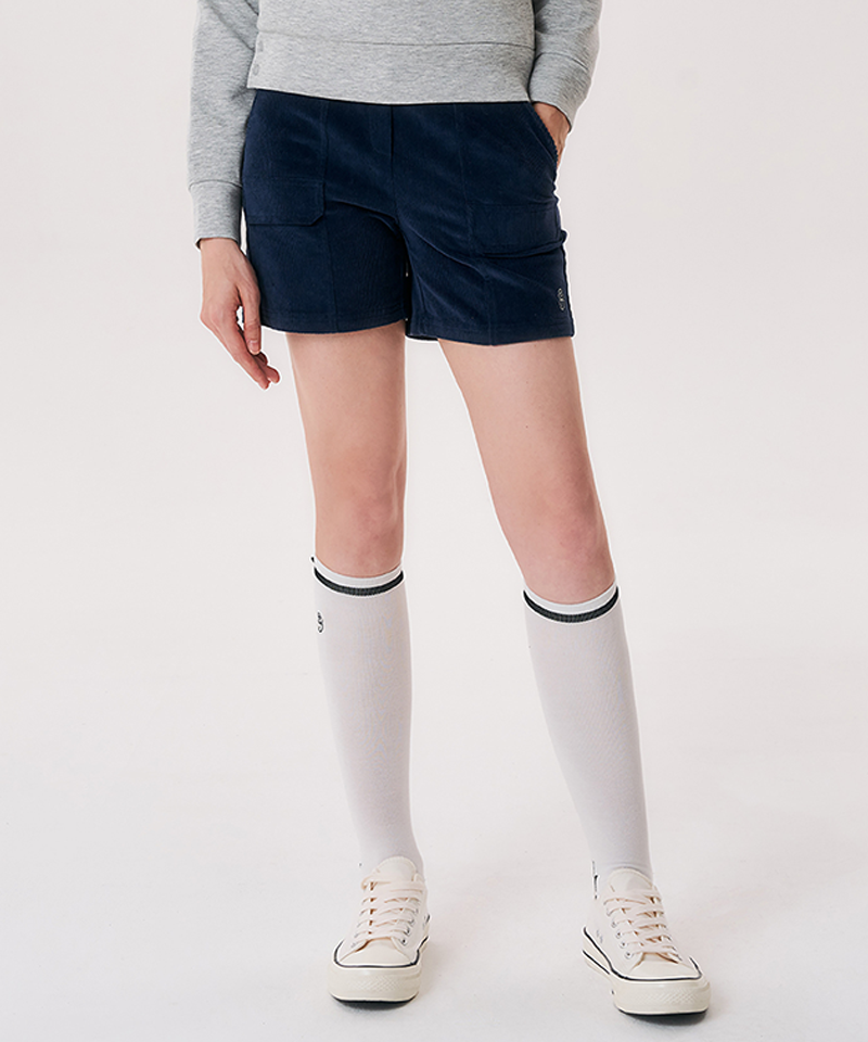 Castelbajac Women's Corduroy Shorts - Navy