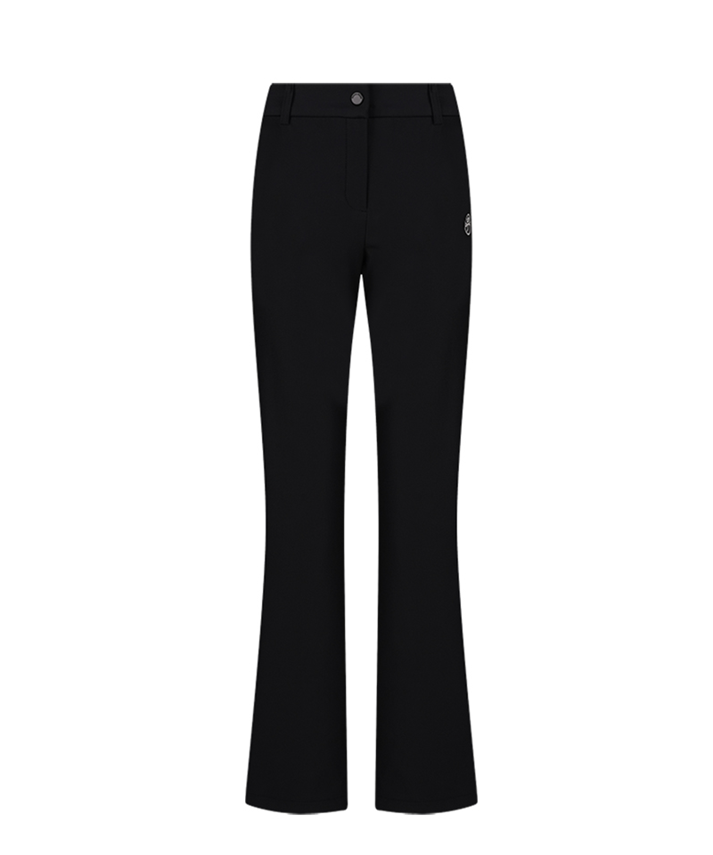 Castelbajac Women's Logo Band Fleece Bootcut Pants - Black