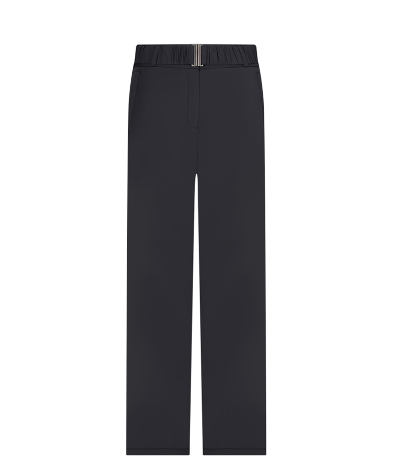 Castelbajac Women's Logo Band Padded Bootcut Pants - Black