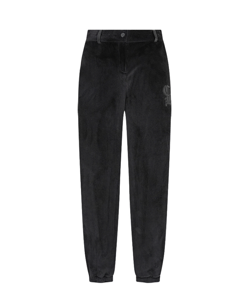 Castelbajac Women's Black Line Side Padded Fleece Jogger Pants - Black