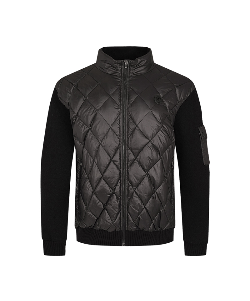 Castelbajac Men's Hybrid Duck Down Quilted Jumper - Black