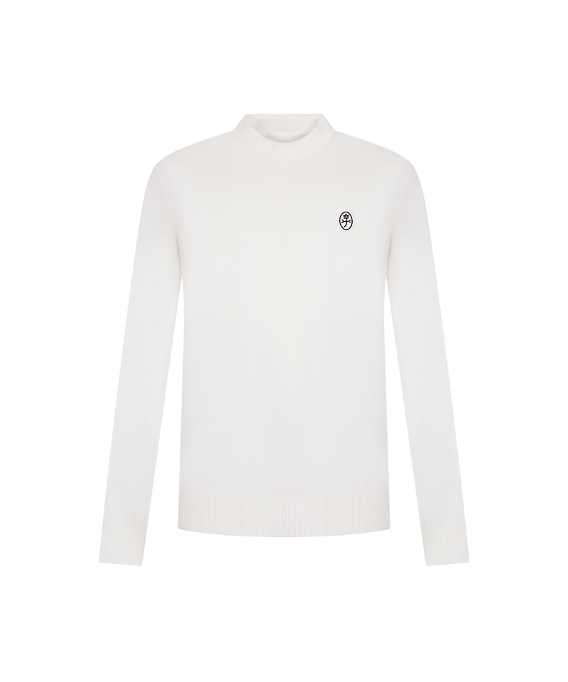 Castelbajac Men's Solid Half-Length Sweater - Ivory