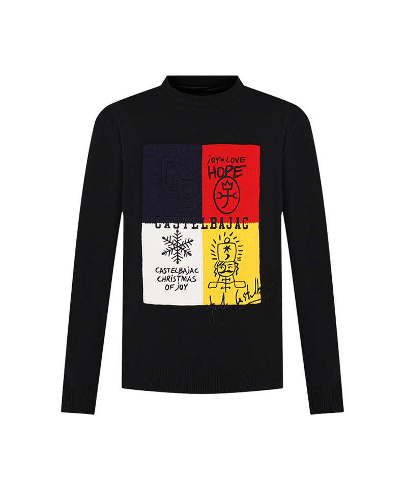 Castelbajac Men's Colorblock Sweater - Black