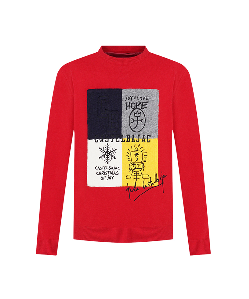 Castelbajac Men's Colorblock Sweater - Red