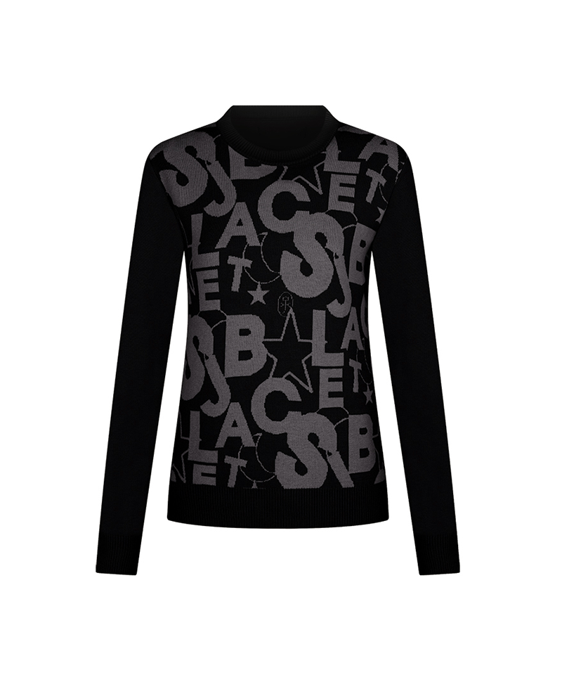 Castelbajac Women's Logo Artwork Print Knit - Black