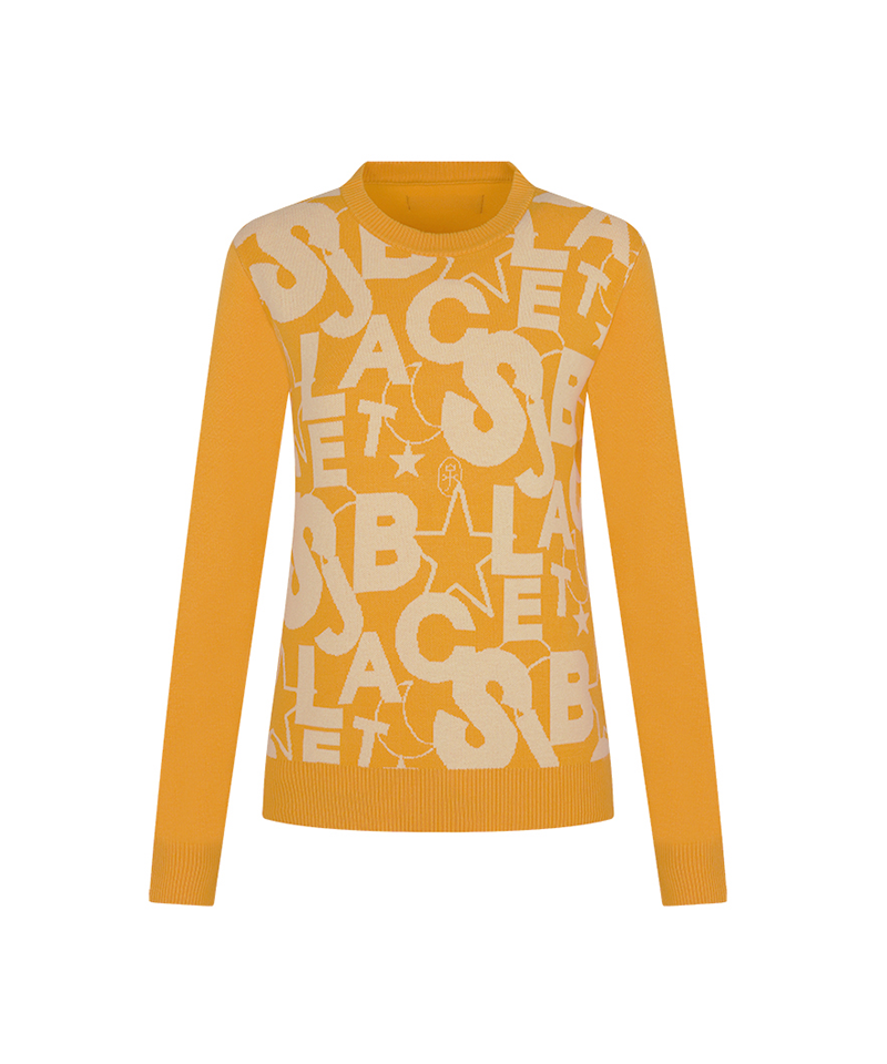Castelbajac Women's Logo Artwork Print Knit - Yellow