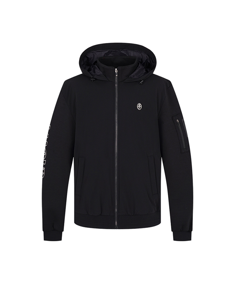 Castelbajac Men's Printed Point Training Hoodie - Black