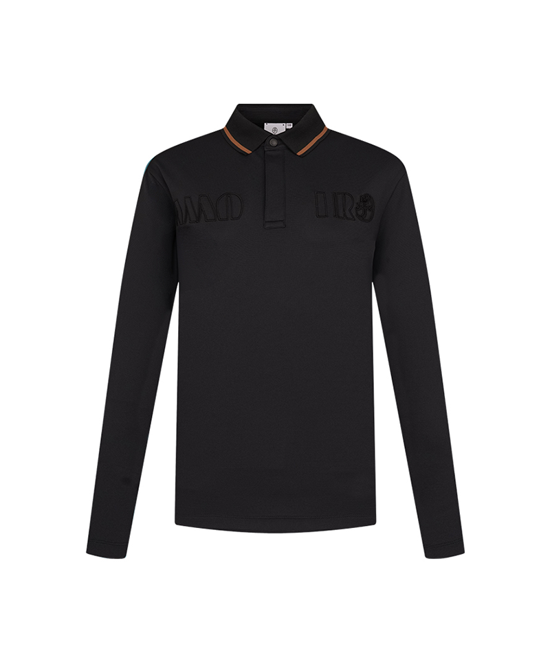 Castelbajac Men's Volume Embroidered Collar T-Shirt - Black