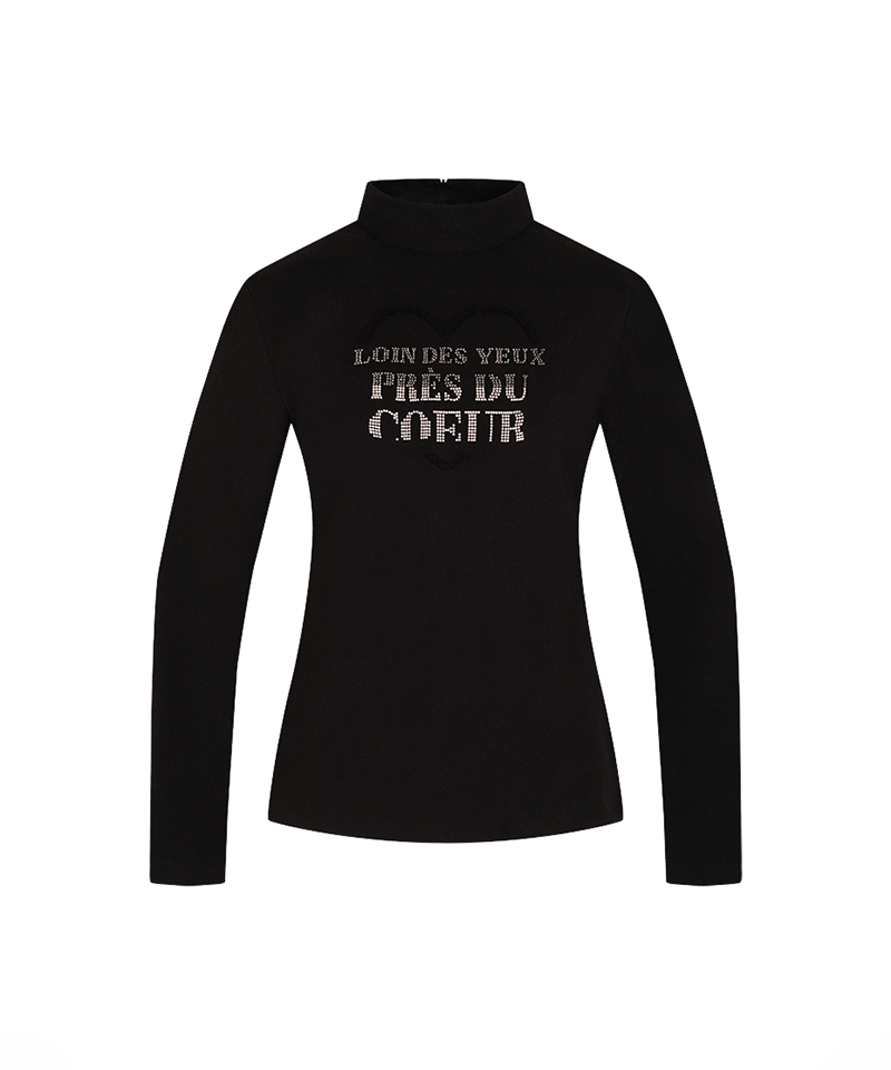 Castelbajac Women's Hotfix Half-Length T-Shirt - Black