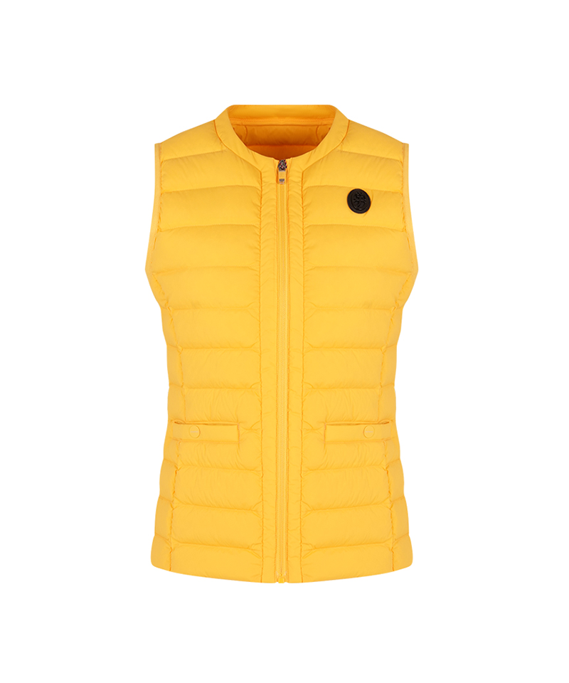 Castelbajac Women's Lightweight Duck Down Padded Vest - Yellow