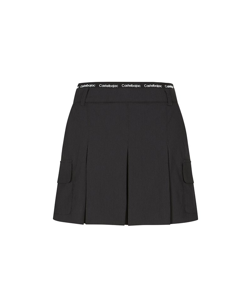 Castelbajac Women's Wrinkle Pleated Cargo Culottes - Black