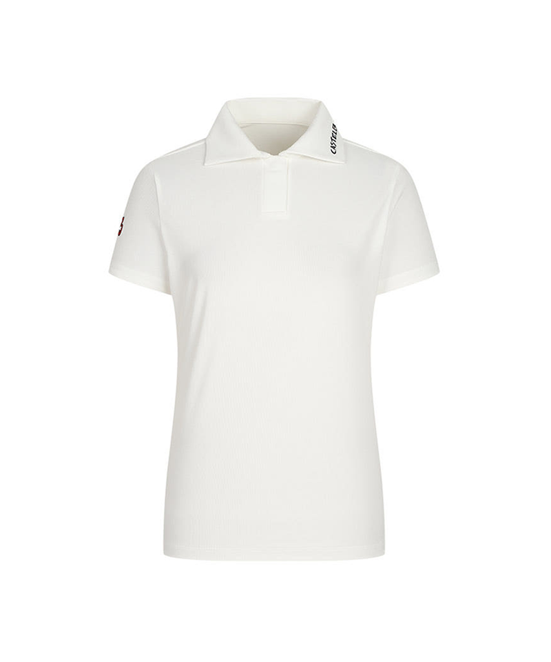 Castelbajac Women's Artwork Embroidered Collared Short Sleeve T-shirt - 2 Color