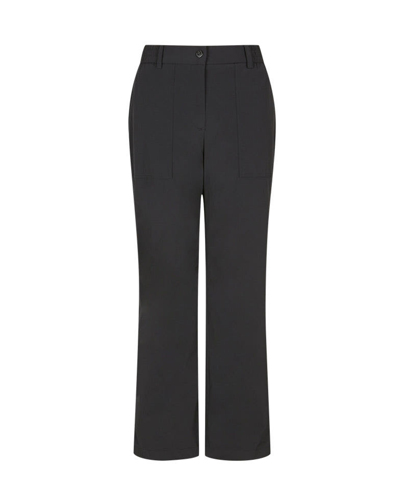 [Warehouse Sale] Castelbajac Women's Out-Pocket String Wide Golf Pants - Black