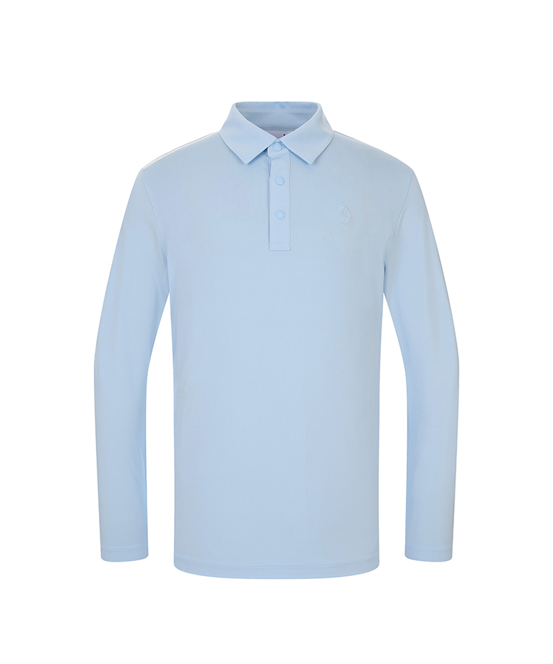 Castelbajac Men's Shoulder Logo Collar T-Shirt - L/Blue