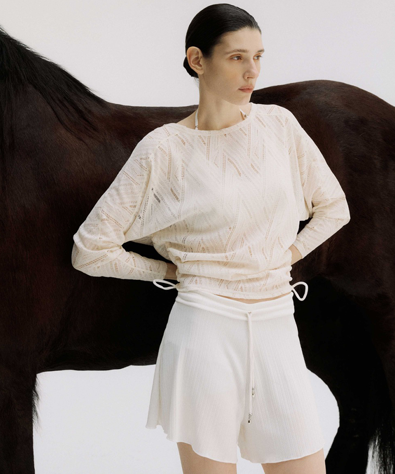 Anell Golf Belle Rouge Cover Rash Guard - Lace Cream